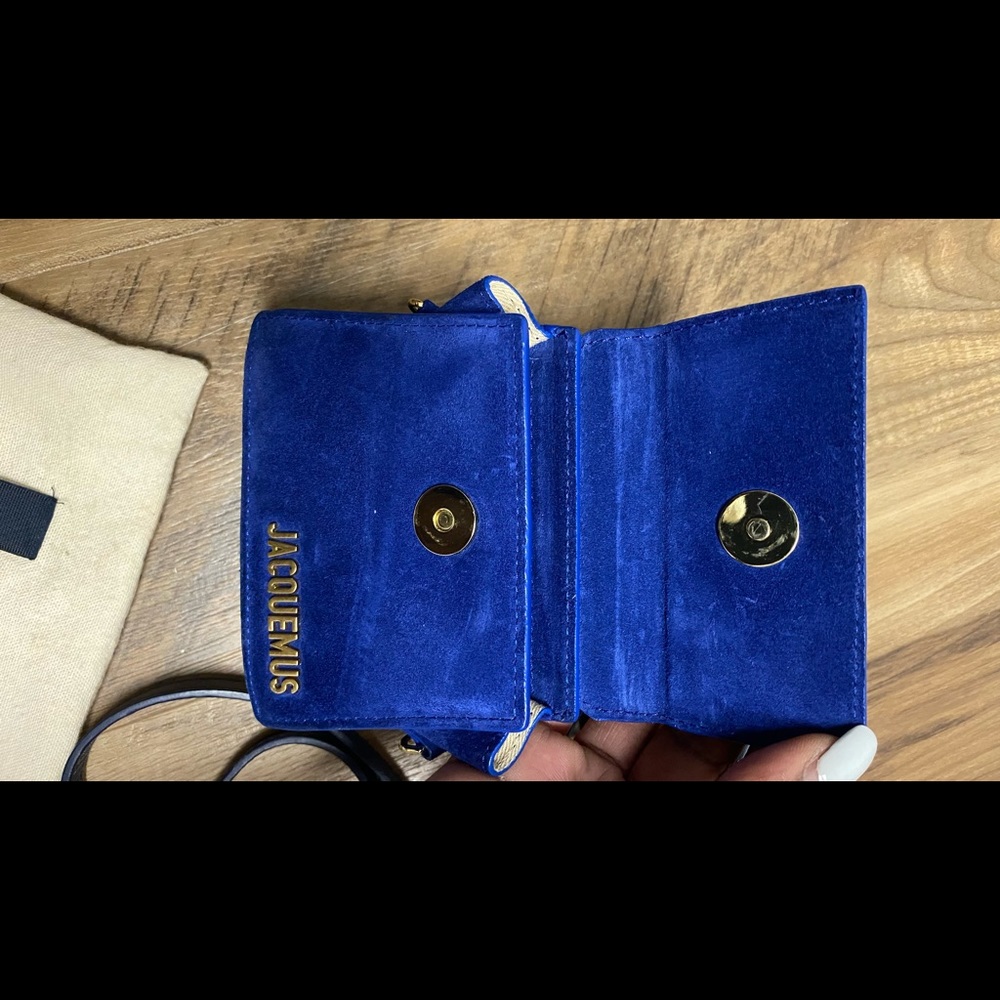 Jacquemus blue Le Chiquito mini Leather Top Handle Bag - Picture 4 of 5